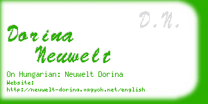 dorina neuwelt business card